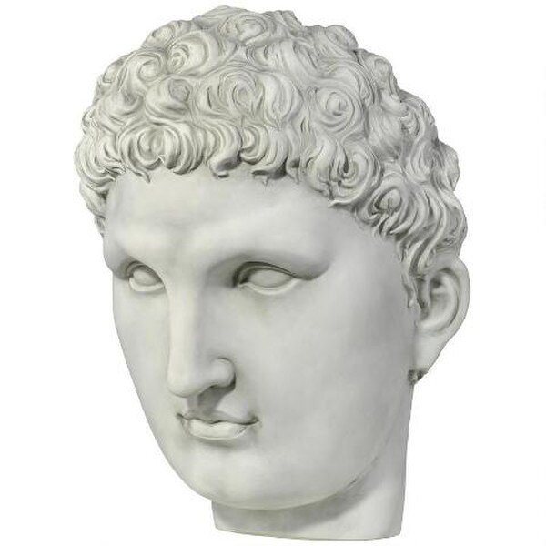 Hermes Messenger Gods Wall Sculpture Mask Face Plaque Frieze Statue